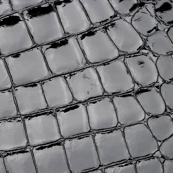 Saint Laurent Patent Croc Embossed Leather Suzanne Medium Hobo - Picture 12 of 14